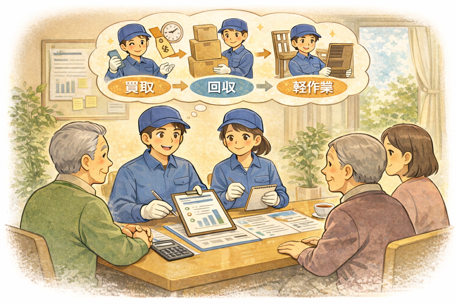 「減額・作業方法」提案力が得意